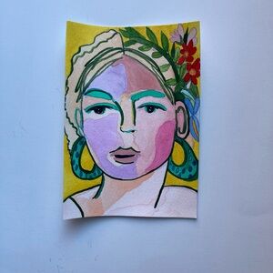 Abstract Watercolor Woman